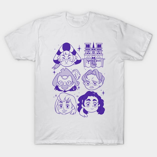 Chibi Notre Dame de Paris T-Shirt by Mo-Machine-S2